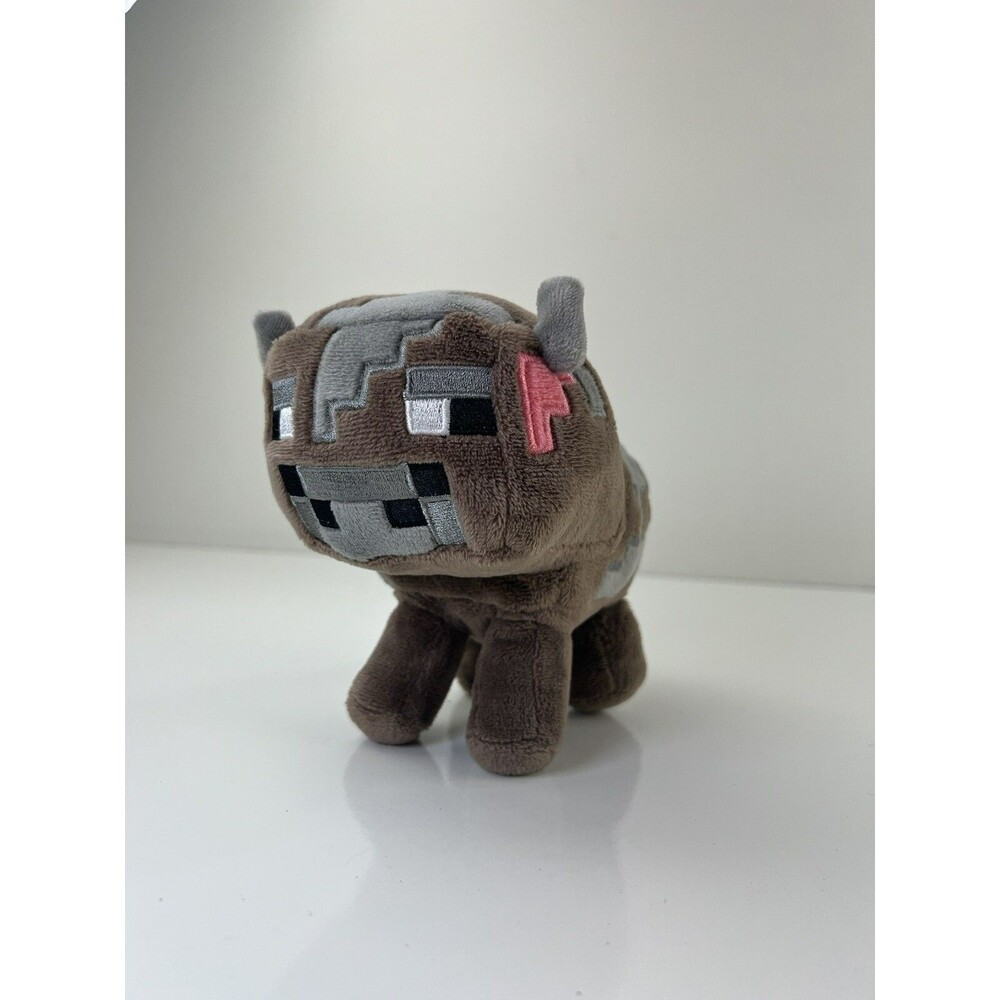 JINX Minecraft Baby Cow Plush Stuffed Animal Toy Plush Toy Brown Gray 5”